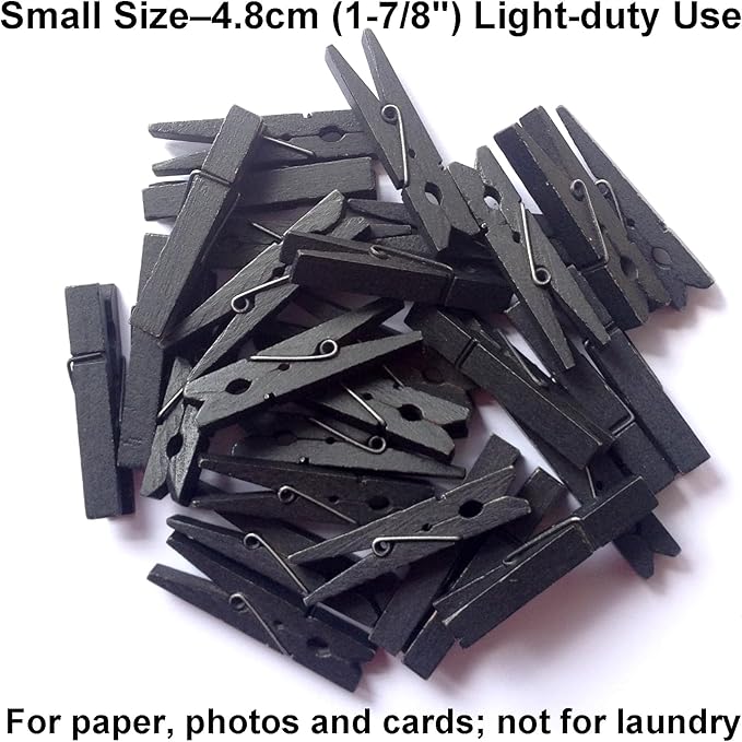 LWR CRAFTS Wooden Small Clothespins 1-7/8" 4.8cm 50 Pieces Per Pack - Image 5