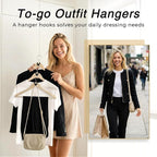 HOUSE DAY Space Saving Hanger Hooks 60 Pack, Heavy Duty Hanger Hooks Space Saver - Image 5
