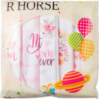 R HORSE 5Pcs Best Mom Kitchen Dish Towel Set Mother Pink Floral Absorbent - Image 7