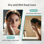 100% Pure Cotton Disposable Face Towel, 2 Pack Soft & Skin Friendly Face - Image 4