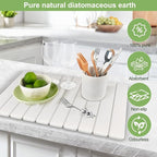 Upgraded Stone Dish Drying Mat Quick Dry Leakproof, 24x16 Large Drying Matt - Image 5