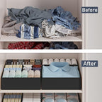 DIMJ Drawer Organizer Clothes Storage- 18 Pack Baby Dresser Organizer - Image 7
