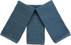 Serafina Home Teal Dark Blue Kitchen Dish Hand Towels 100% Cotton Cloth Soft - Image 6