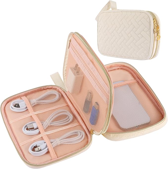 Electronics Organizer Travel Case, Charger Bag Cord Organizer Travel, Compact by ZFZGFRCS