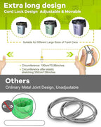 Large Rubber Bands for Trash Can Fits up 40-96 Gallon Extra Large Trash Can - Image 2
