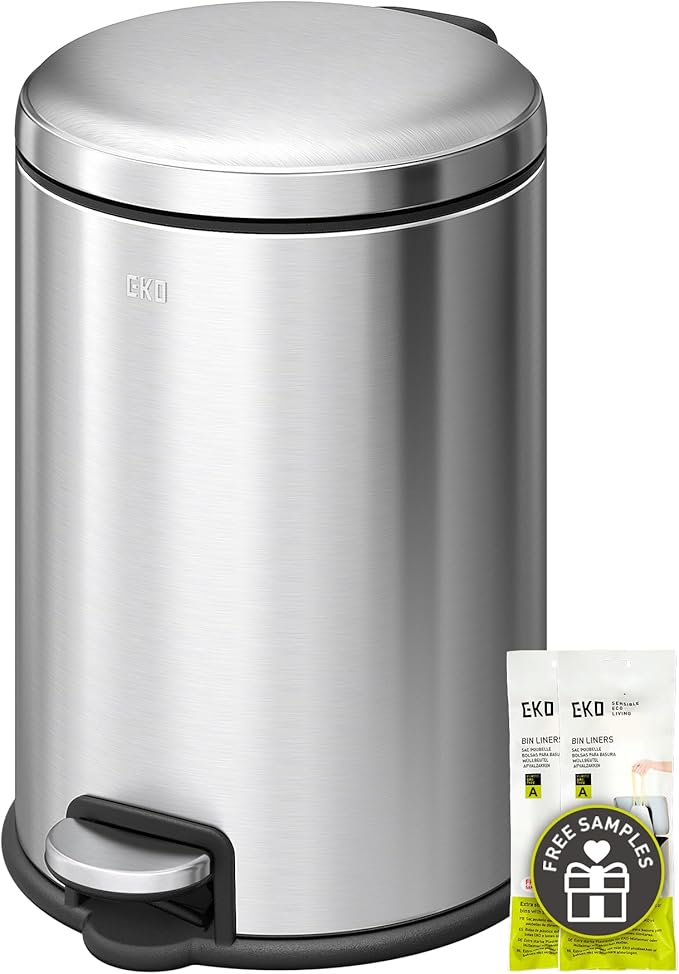 EKO Serene 5L / 1.32 Gallon Step Trash Can by EKO