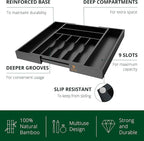 ROYAL CRAFT WOOD Luxury Bamboo Kitchen Drawer Organizer - Image 3