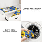 Starry Night Sunflower Blue Dish Drying Mat - Image 9