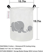 QUEENLALA Large Storage Basket, Laundry Hamper/Bathroom/Home Decor/Collapsible - Image 2