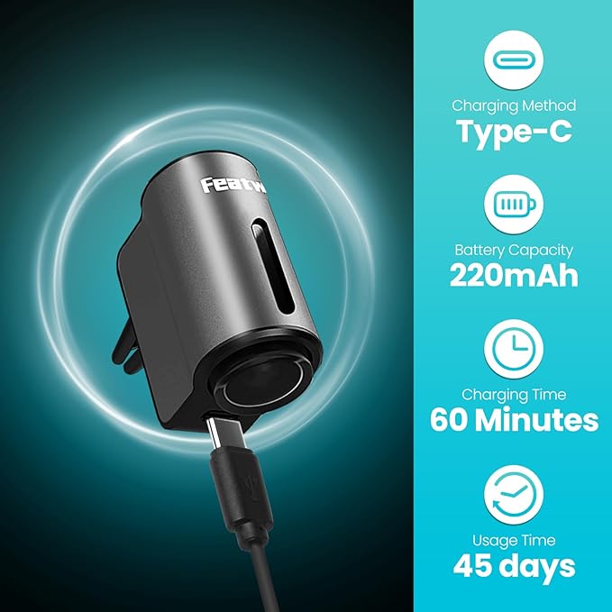 Featwell Car Air Freshener, Three Adjustable Modes Intelligent Aroma Diffuser - Image 7