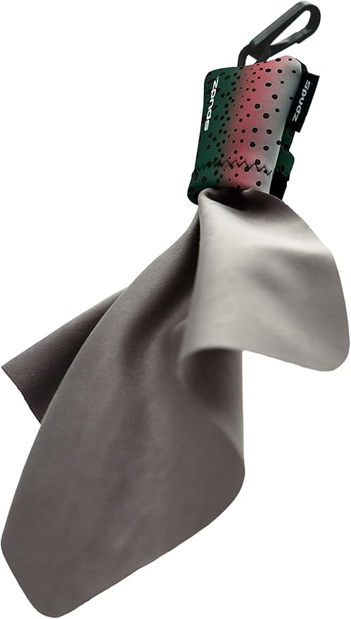 SPUDZ Ultra Microfiber Lens Cleaner – Closable Pouch, Washable – by ALPINEINNOVATIONS