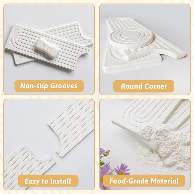 23.6" Faucet Mat for Kitchen Sink, Long Diatomite Fast Drying Stone Sink Tray - Image 6