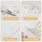 23.6" Faucet Mat for Kitchen Sink, Long Diatomite Fast Drying Stone Sink Tray - Image 6