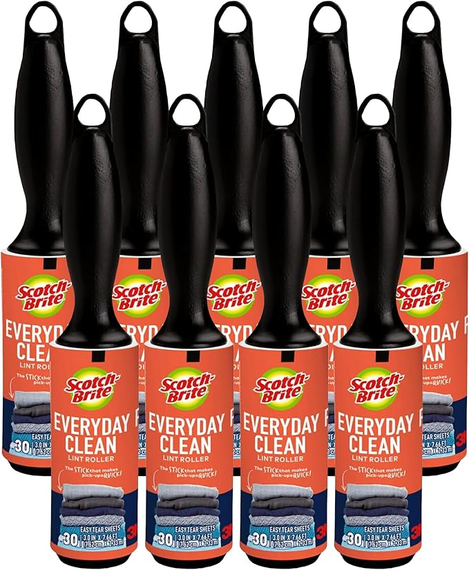 Scotch 3M Mini Lint Rollers 6-Pack, Travel-Size Sticky Lint Removers by 3MIndustrial