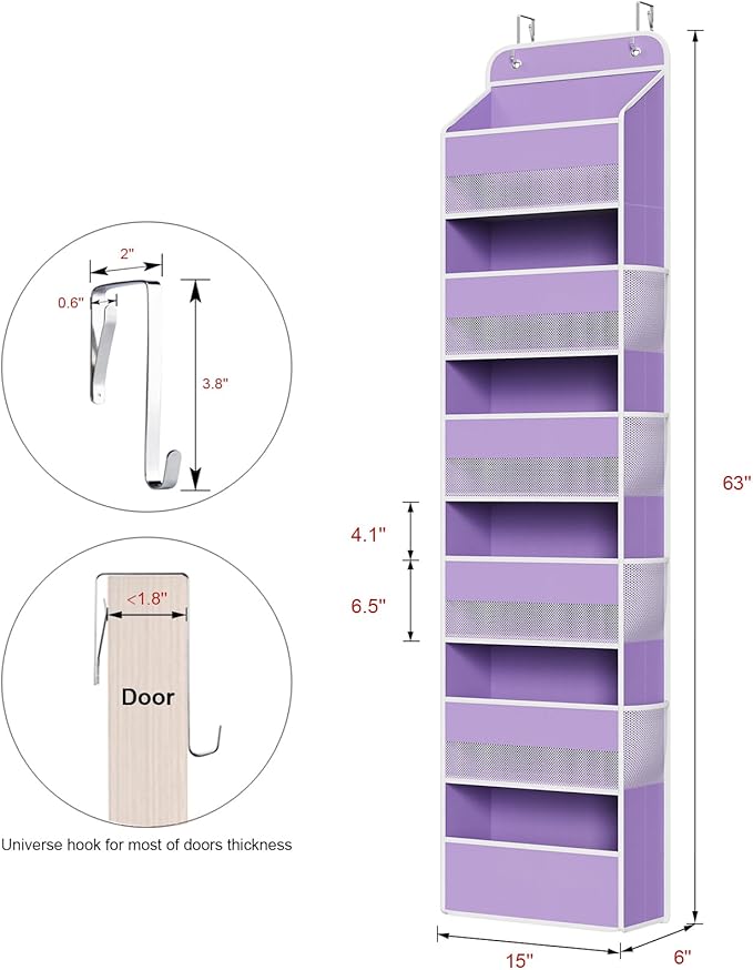 Univivi Over The Door Hanging Organizer - Image 3