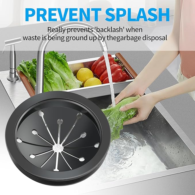2 Pcs Garbage Disposal Splash Guard, 3 1/8" Sink Rubber Guard - Image 3