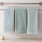 Serafina Home Sage Green Kitchen Dish Towels- Set of 3 100% Cotton Soft - Image 6