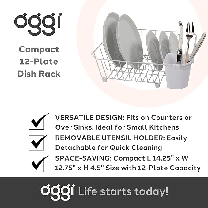 Oggi Compact Dish Drying Rack - Image 7