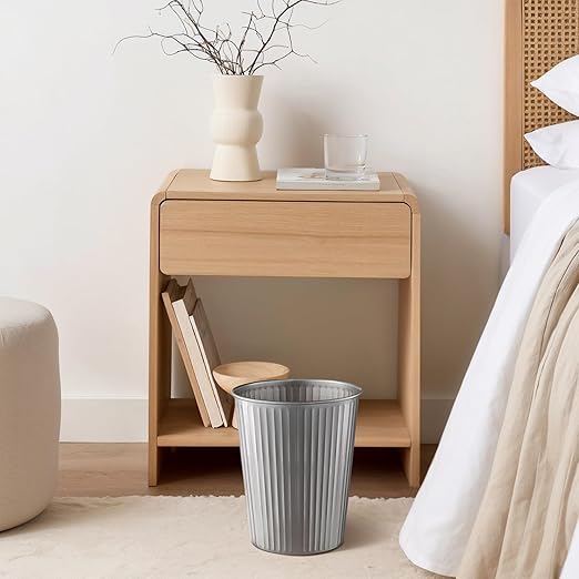 Monarch Abode Metal Bathroom Trash Can – Waste Basket - Image 7