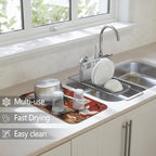 Dish Drying Mat for Kitchen Counter 2 Pack - Image 2
