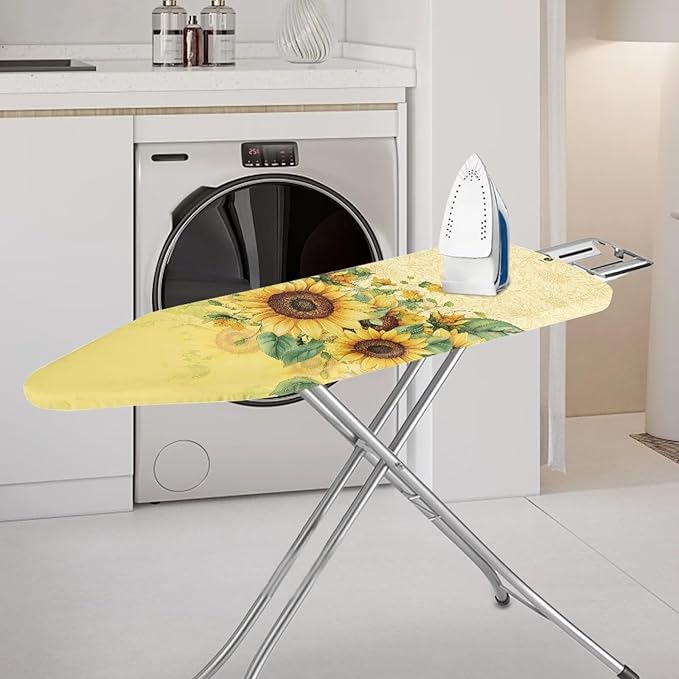 Yellow Sunflower Ironing Board Cover Art Floral Iron Pad Covers Padding - Image 2