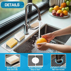 White 23.6" Rectangle Diatomite Stone Faucet Mat - Image 5