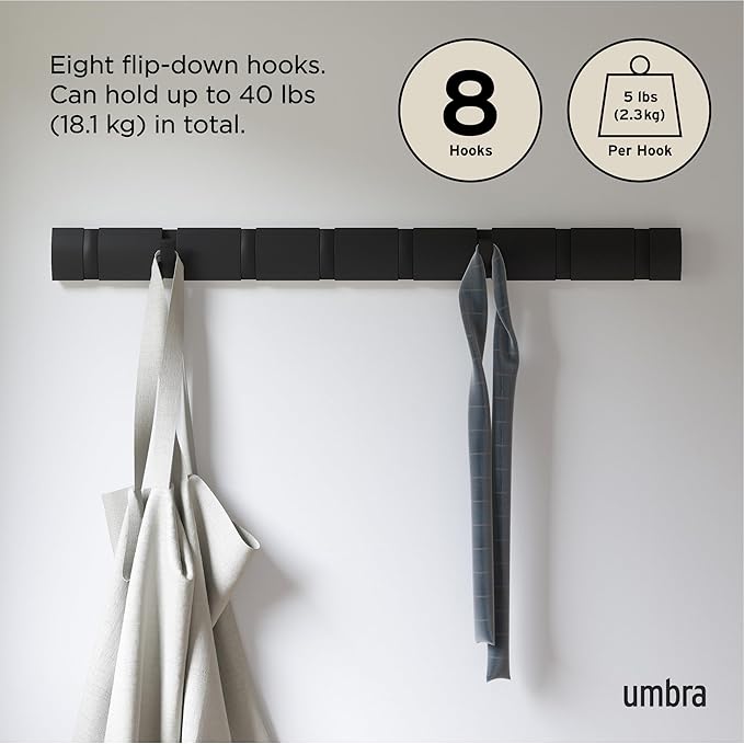 Umbra Flip Wall-Mounted Coat Rack - Image 5