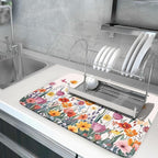 Kawani Spring Summer Flowers Dish Drying Mat - Image 5