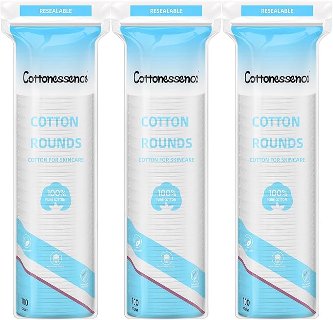 Cotton Rounds for Facial Cleansing and Nail Polish Removal by CraftingHealthUnveilingBeauty
