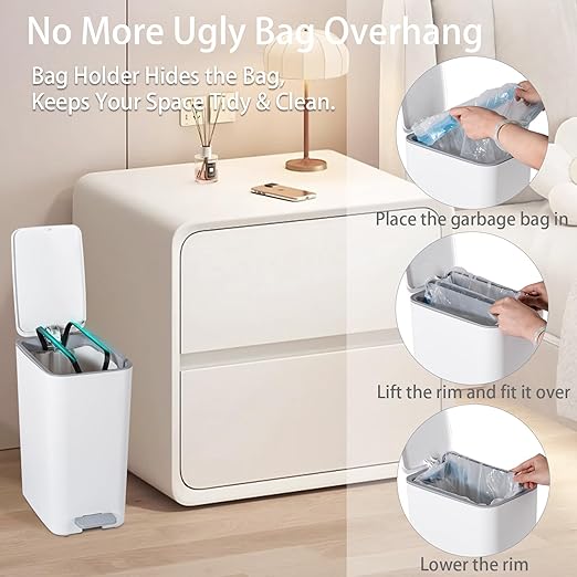 rejomiik Small Bathroom Trash Can - Image 5