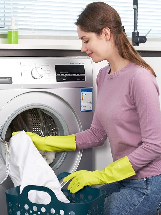 LANON 3 Pairs wahoo Skin-Friendly Cleaning Gloves, Dishwashing Kitchen Gloves - Image 5