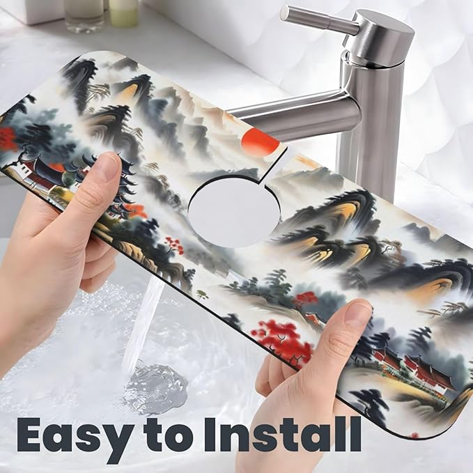 Chinese Sun Mountain Tower Garden Fashion Kitchen sink faucet pad, strong water - Image 6