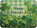St Patrick's Day Shamrock Dish Drying Mat by Aytipun