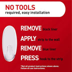 Command Medium Clear Wall Hook, 7 Wall Hook and 12 Strips, Damage-Free Hanging - Image 9