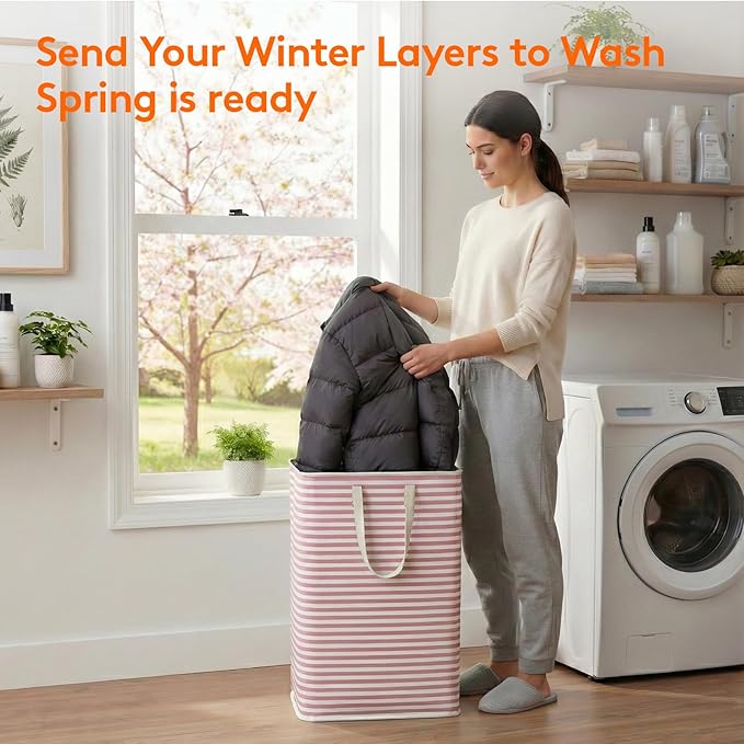Lifewit 2 Pack Laundry Hamper Large Collapsible Laundry Baskets, Freestanding - Image 2