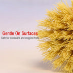 Bamboo Vegetable Brush Set, Natural Bristle Dish Brush - Image 3