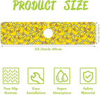 Sink Splash Guard Faucet Mat Rubber Ducky Absorbent Fast Drying Mat Sink - Image 2