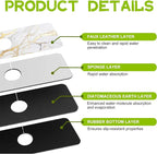 Kitchen Sink Splash Guard Faucet Mat Super Absorbent Fast Drying Mat Guard - Image 4