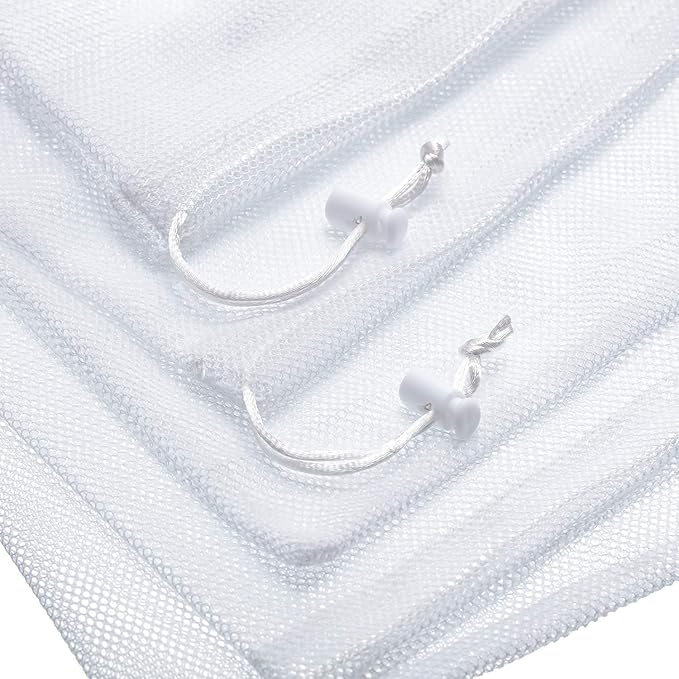Frienda 6 Pieces Mesh Stuff Sack, 11 x 15 Inch Durable Nylon Drawstring Laundry - Image 3