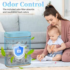 Bathroom Small Trash Can with Automatic Touchless Lid, 2.6 Gallon Smart Garbage - Image 4