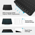 Silicone Dish Drying Mat for Kitchen Counter, Foldable & Heat Resistant Drying - Image 3