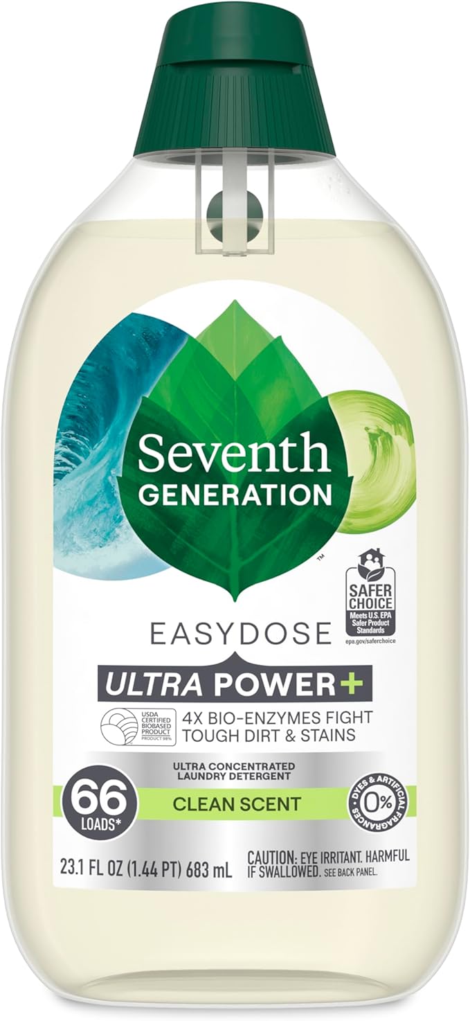 Seventh Generation, Laundry Detergent Ultra Power Plus Clean Scent, 23.1 Fl Oz by SeventhGeneration