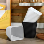 Hoolerry 9 Pieces Garbage Can 2 Gallon Small Trash Cans Bulk Bathroom Trash Bin - Image 5