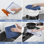 Homaxy Premium Cotton Kitchen Towels 16"x 28", Large Natural Ring Spun 390 GSM - Image 4