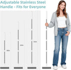 MOPALL Floor Scrub Brush with Long Handle 55", Dual-Sided Stiff Bristle Grout - Image 4
