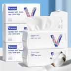 Disposable Cotton Facial Towels, Face Drying Towels by Vuacepe