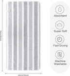 KinHwa Microfiber Hand Towels for Bathroom Soft and Absorbent Face Towels Grey - Image 3