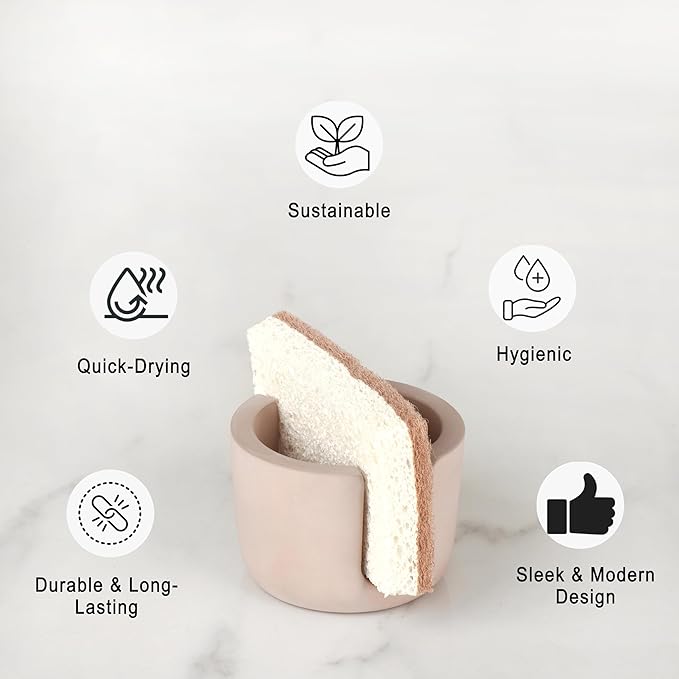 Sponge Holder for Kitchen Sink and Sponge - Image 3