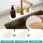 Small White Marble Stone Faucet Mat - Image 4