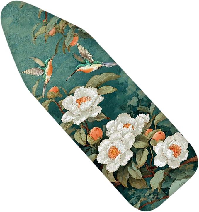 Nuxovilar Hummingbird & Peony Ironing Board Cover, 15 * 54inch, Fit Most by Nuxovilar